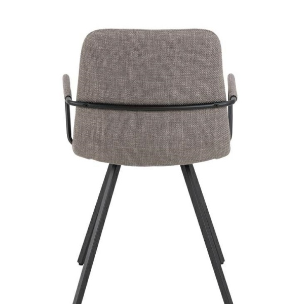 Krzesło z podłokietnikami Selina szary ciemny - ACTONA